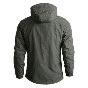 Chaqueta Softshell reflectante para exteriores para hombre, ropa de trabajo de seguridad para senderismo, chaqueta Softshell transpirable de secado rápido para hombre, para correr, deportes al aire libre - Product Image 2