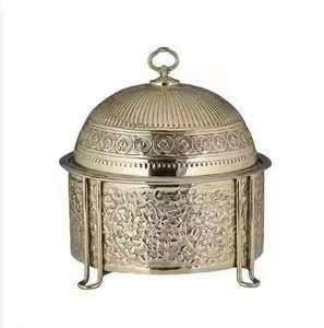 Olla de Metal para Calentar Comida, Diseño Rústico, con Tapa de Acero Inoxidable, Apta para Gas e Inducción, Ideal para Hoteles, Bodas, Catering y Buffet - Product Image 6