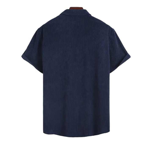 NOVEDAD DE VERANO 2025, camisa de manga corta informal a la moda para hombre, conjunto de 2 uds, tejido transpirable para hombre de talla grande ligero - Product Image 3