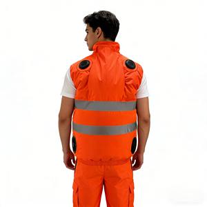 Chaleco Refrigerante Peltier de Alta Visibilidad para Hombre, Ropa de Trabajo Transpirable y Ecológica con Aire Acondicionado y Tiras Reflectantes - Product Image 2