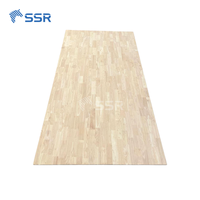 Tablero de junta de dedo de madera de caucho (Hevea), grosor de 12/15/18mm, aplicación para dormitorio, sala de estar, muebles de comedor