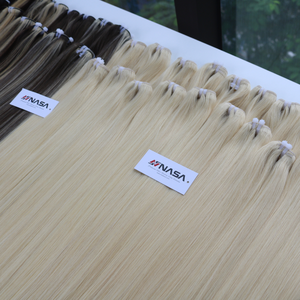 Extensions de cheveux Remy vierges vietnamiens lisses blonds de 26 pouces, double trame, super double tiré, 100g, de la marque NASA HAIR VIETNAM - Product Image 5