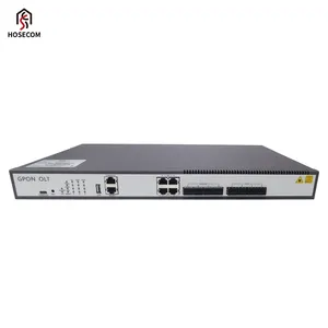 GPON OLT עם 4 יציאות עם ציוד סיבים אופטיים ב- 10G SFP Uplink