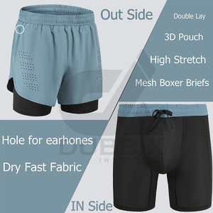 Nouveau Style Gym Shorts Séchage Rapide Fabriqué En Polyester Spandex Gym Shorts Top Vente Gym Shorts - Product Image 6