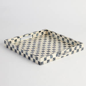 Luxury <b>Mother</b> <b>of</b> <b>Pearl</b> Decorative Tray With Handle for Party Table Decoration or <b>Jewelry</b> Vintage Serving Trays Home Decor - Product Image 1