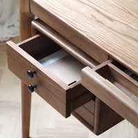 Bureau de bonne qualité en bois bureau d'ordinateur bois massif couleur naturelle taille personnalisée design moderne