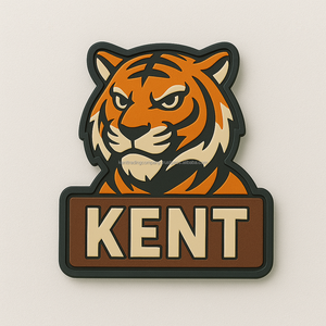 Écussons en caoutchouc de mascotte de l'alphabet 3D personnalisés Écussons de logo en PVC souple pour vêtements Sacs à dos Uniformes Soudure à chaud Options à coudre Fourniture OEM - Product Image 2