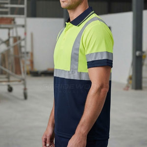 Chemises polo de travail industrielles pour hommes, en coton durable, respirantes, coupe-vent, confortables, unisexes, haute visibilité, numériques - Product Image 6