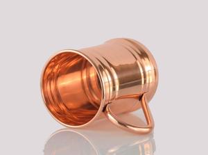 Elegant hammered copper <b>mug</b> handcrafted pure material premium drinkware for bar kitchen cocktails and chilled beverages - Product Image 2