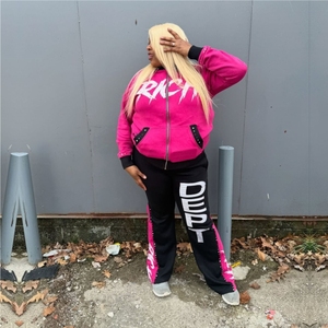 Ensemble de pantalons de jogging empilés personnalisé survêtements 2 Pc survêtement à capuche avec broderie en détresse et ensembles de pantalons de survêtement évasés pour hommes - Product Image 6