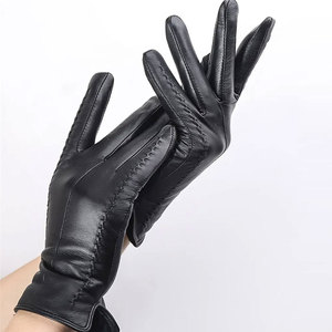 Gants légers en cuir de couleur unie de marque privée Gants en cuir de moto les plus vendus à l'arrivée - Product Image 3