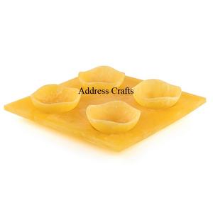 Plateau de service en résine de quartz rose écologique tendance, bols à noix, vaisselle, utilisation en fête, bol de service alimentaire, bol à bonbons, bol à en-cas - Product Image 4