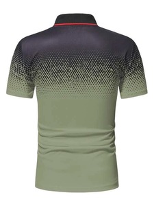 Polos de golf manches courtes homme respirants légers Polos de golf personnalisés imprimés par sublimation - Product Image 2
