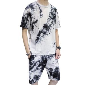 Venta al por mayor 5XL de talla grande conjuntos de Hombre Ropa de entrenamiento de verano 2 pantalones cortos de dos piezas conjunto Jogger Joggers trajes - Product Image 4