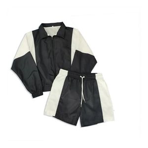 Conjunto Corto Cortavientos de Poliéster y Nailon Personalizado, Traje Deportivo Ligero e Impermeable de Alta Calidad para Hombre y Mujer - Product Image 1