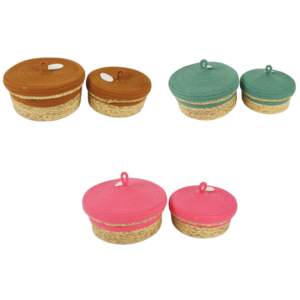 Gran oferta, caja tejida de algodón y costura, caja de yute de jacinto de agua, productos de organización para el hogar, papelera de lavandería, todo en casa - Product Image 1