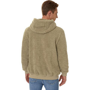 Personalizado de alta calidad Polar Fleece Casual sudaderas con capucha de fábrica de precio barato Polar de gran tamaño Drop Shoulder sudaderas con capucha en blanco para los hombres - Product Image 2