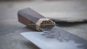 Juego de cuchillos de utilidad profesional de acero inoxidable de 8 pulgadas hecho a mano, uso de cocina con mango de madera, bajo MOQ, cuchillo de Chef al por mayor - Product Image 5