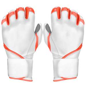 Gants de frappeur de baseball en cuir véritable à manchette longue Fabricants Gants de frappeur de softball d'entraînement personnalisés pour hommes - Product Image 6