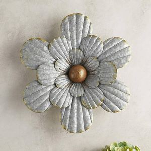 งานตกแต่งผนังโลหะและไม้ลายสลับสีสัน ดีไซน์สวยงาม งานศิลปะบนผนังชุบสังกะสี สำหรับตกแต่งสำนักงานและของตกแต่งบ้าน - Product Image 4