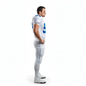 Uniforme de football américain pour hommes personnalisable, maillot respirant personnalisé, pantalon, haut à manches courtes, vêtements de sport - Product Image 5