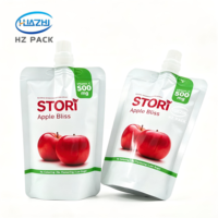 Pochette Doypack personnalisée réutilisable en matériau de qualité alimentaire avec bec verseur pour jus de fruits, yaourt et autres boissons liquides