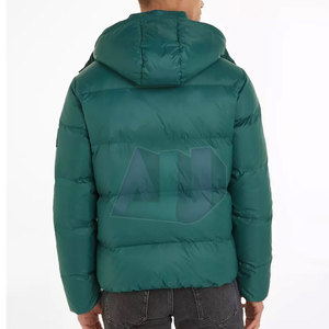 Chaqueta de Invierno para Hombre, Estilo Casual, Diseño Minimalista, Ligera, Acolchada, con Capucha, Logotipo Frontal, Resistente al Viento y Transpirable - Product Image 4