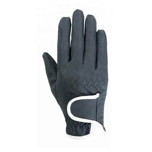 Guantes de equitación de piel sintética para mujer, color sólido, con agarre, ajuste regular para montar a caballo - Product Image 4