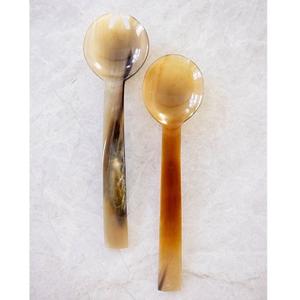 Corne de Offre Spéciale Outils À Salade À La Main Poignée Cuillère Fourchette Corne Artisanale Poli Salade Serveur Ustensiles De Cuisine Vaisselle Salade Serveur - Product Image 5