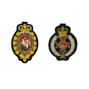 Hot Sale Customized Handmade Embroidery Blazer <b>Badges</b> Best Quality Bullion Wire 3D Design Logo Decoration Sew-On Beads Uniforms - Product Image 6