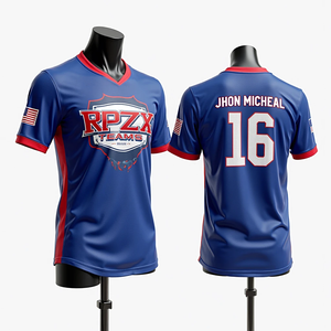 Personnalisé sublimé hommes Softball basket-ball Football maillots de pêche respirant maille ras du cou vêtements de sport en gros - Product Image 3