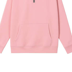 Sudadera Premium de lana con cremallera para mujer, Jersey cálido de invierno con media cremallera y bolsillo de canguro para amantes de la ropa de calle OEM - Product Image 5