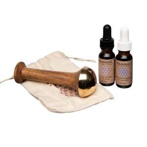 Masajeador corporal Kansa, herramienta de rejuvenecimiento de madera Ayurvédica para masaje de bienestar facial, precios al por mayor, regalo ArtisanVibe - Product Image 3
