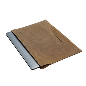 Housse de protection pour ordinateur portable en cuir personnalisable de haute qualité OEM/ODM pour ordinateurs portables Design France Made in France - Product Image 4