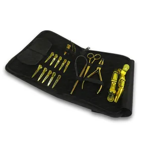 Micro maillons Kit d'outils pour Extensions de cheveux, pinces à cheveux avec 2 trous couleur or Plasma, fournisseur en gros