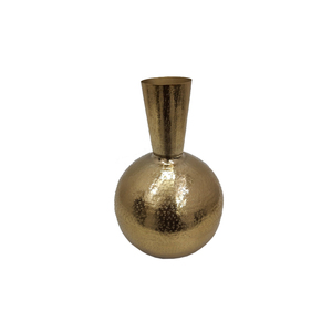 แจกันเหล็กลายดอกไม้สีทองสำหรับตกแต่งบ้านร้านอาหารโต๊ะแจกันโลหะงานแฮนด์เมดจำนวนมากดีไซน์หรูหรา - Product Image 3