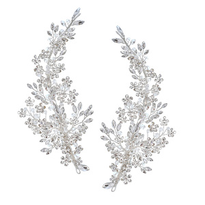 Accessoires de cheveux de mariée du sud Barrette de cheveux en cristal strass Casque pour femmes pour le maquillage de mariage en alliage - Product Image 5