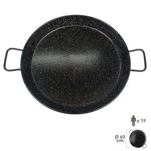 Paellera Valenciana Smaltata per 19 persone/ 60 cm - Product Image 1