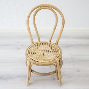 Chaises de salle à manger modernes en rotin pour enfants, petites chaises pour bébés, siège en rotin tressé de haute qualité - Product Image 2