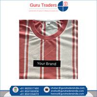Kaus garis-garis vertikal pria bahan katun poli pakaian kasual kualitas standar tinggi Tersedia dengan diskon harga pasar