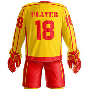 Uniforme de hockey sobre hielo transpirable de secado rápido de alta calidad, conjunto de equipo personalizado, uniforme deportivo - Product Image 6