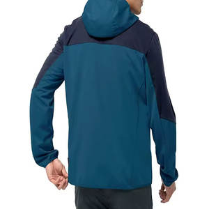 Vestes d'extérieur pour hommes de qualité supérieure pour le camping Logo personnalisé poches zippées veste Softshell chauffante respirante pour l'hiver - Product Image 4