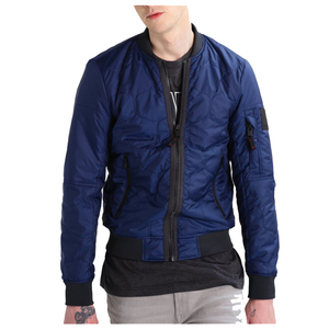 Chaqueta Bomber hecha a medida para hombre Color sólido Oversize a prueba de viento e impermeable para deportes al aire libre Ropa de calle informal - Product Image 1
