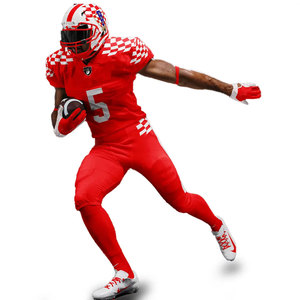 เสื้อฟุตบอลอเมริกันแบบยูนิเซ็กซ์สีเทาเย็บขอบแบบกำหนดเอง ผลิตด้วยเทคนิค Sublimation ผ้าโพลีเอสเตอร์ 100% ออกแบบเองได้ ระบายอากาศได้ดี เหมาะสำหรับเล่นกีฬา ขายส่ง - Product Image 6