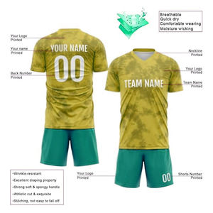 Vêtements de football à coupe automatisée pour adultes Maillot de football Chemises hautes et ensemble d'uniformes Vêtements de sport pour joueurs de football et de football - Product Image 4