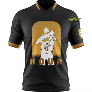 เสื้อยืดอีสปอร์ตระบายอากาศสำหรับผู้ใหญ่ปกตั้ง100% พิมพ์ลายผ้าโพลีเอสเตอร์แห้งเร็วออกแบบได้ตามต้องการ - Product Image 4