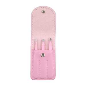 Pince à sourcils professionnelle en acier inoxydable à pointe inclinée de haute précision avec ciseaux à ressort pour le volume des cils et le soin de la barbe - Product Image 2