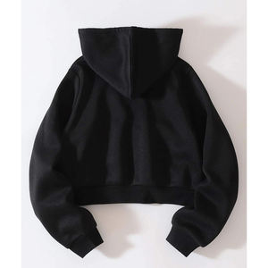 Women's Eco-friendly Nonwoven Hooded Winter <b>Clothing</b> Comfortable Customized Wholesale Sportswear Oversized Zipper Plain Print - Product Image 3