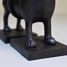 Sujetalibros de resina con forma de perro salchicha accesorio de decoración de estante de escritorio de decoración del hogar moderno personalizado - Product Image 3