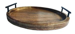 ถาดเสิร์ฟไม้มะม่วงงานหัตถกรรมทำด้วยมือ100% ธรรมชาติสำหรับบ้าน - Product Image 3